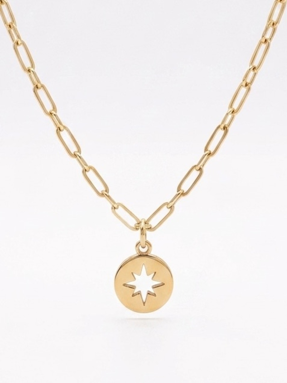 Gold Starburst Pendant Necklace